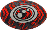 STREET RUGBY BALL - BLACK/ORANGE - SIZE 5 - Optimum
